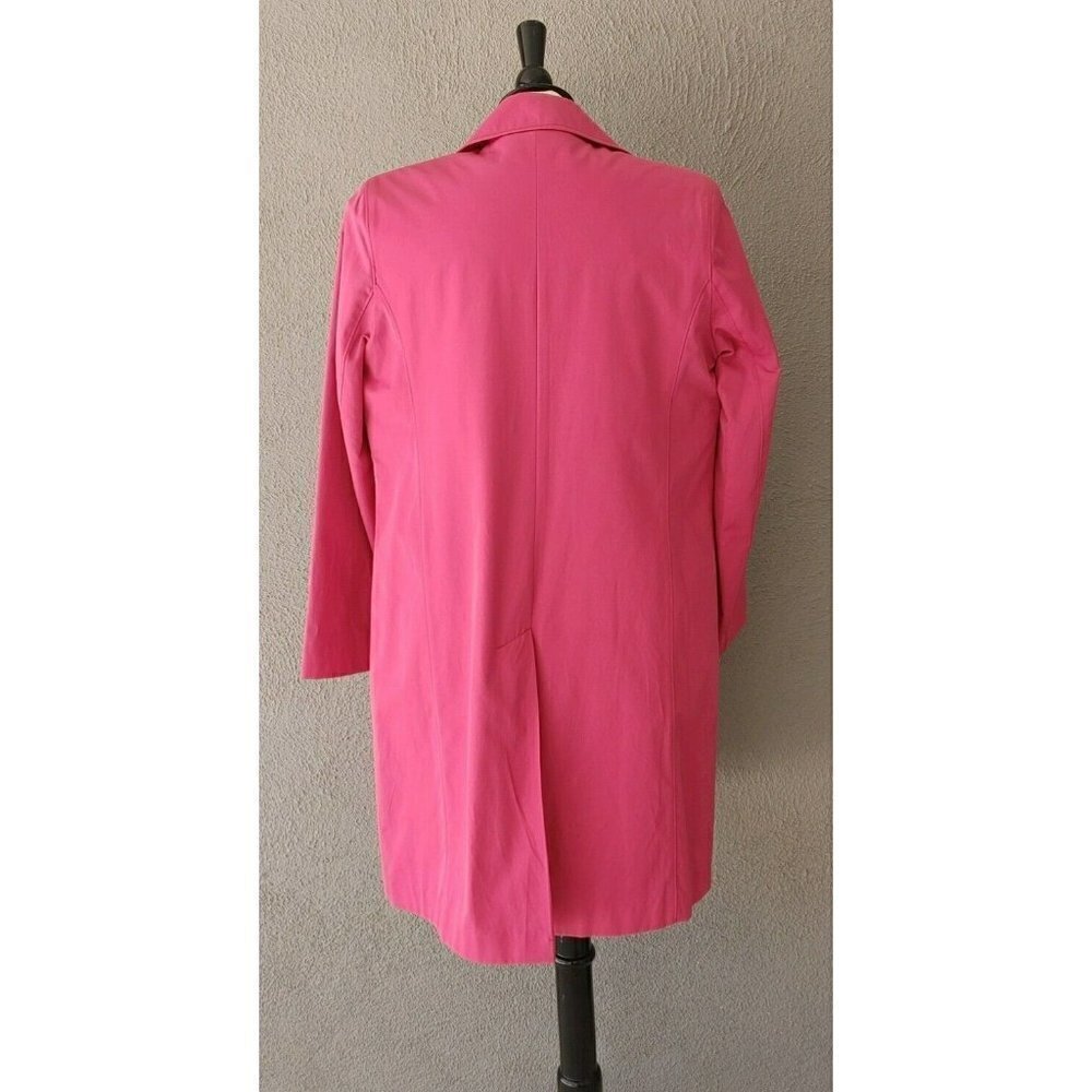 Jones New York Petite Hot Pink All Weather Trench Coat Size M - Picture 5 of 10